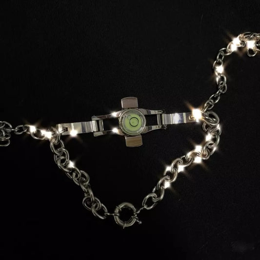 GEOMETRIC METAL PUNK CHOKER